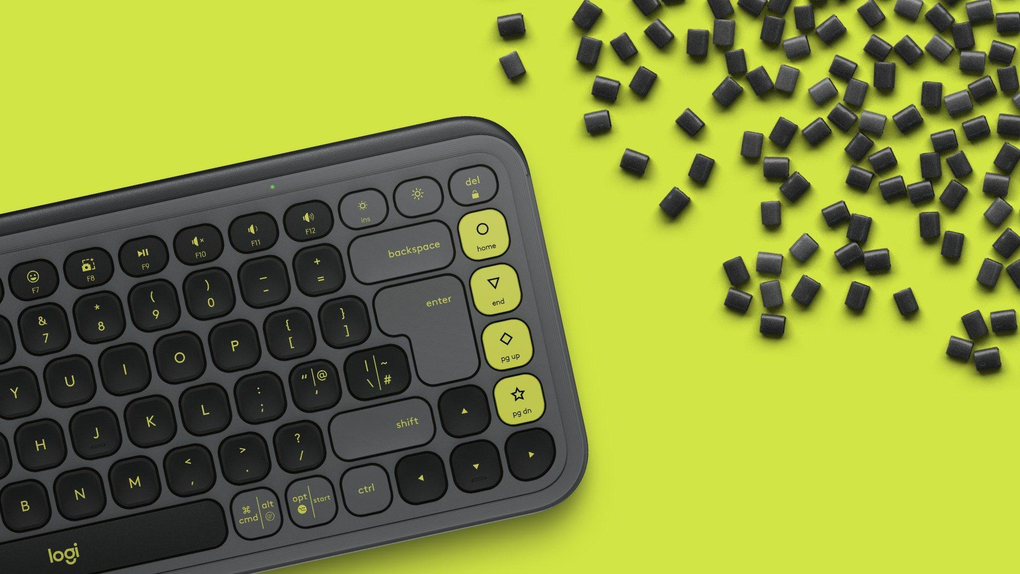 Teclado LOGITECH POP Icon Keys (Francês - Teclas tesoura - Mini - Grafite e Verde) — miniatura 6