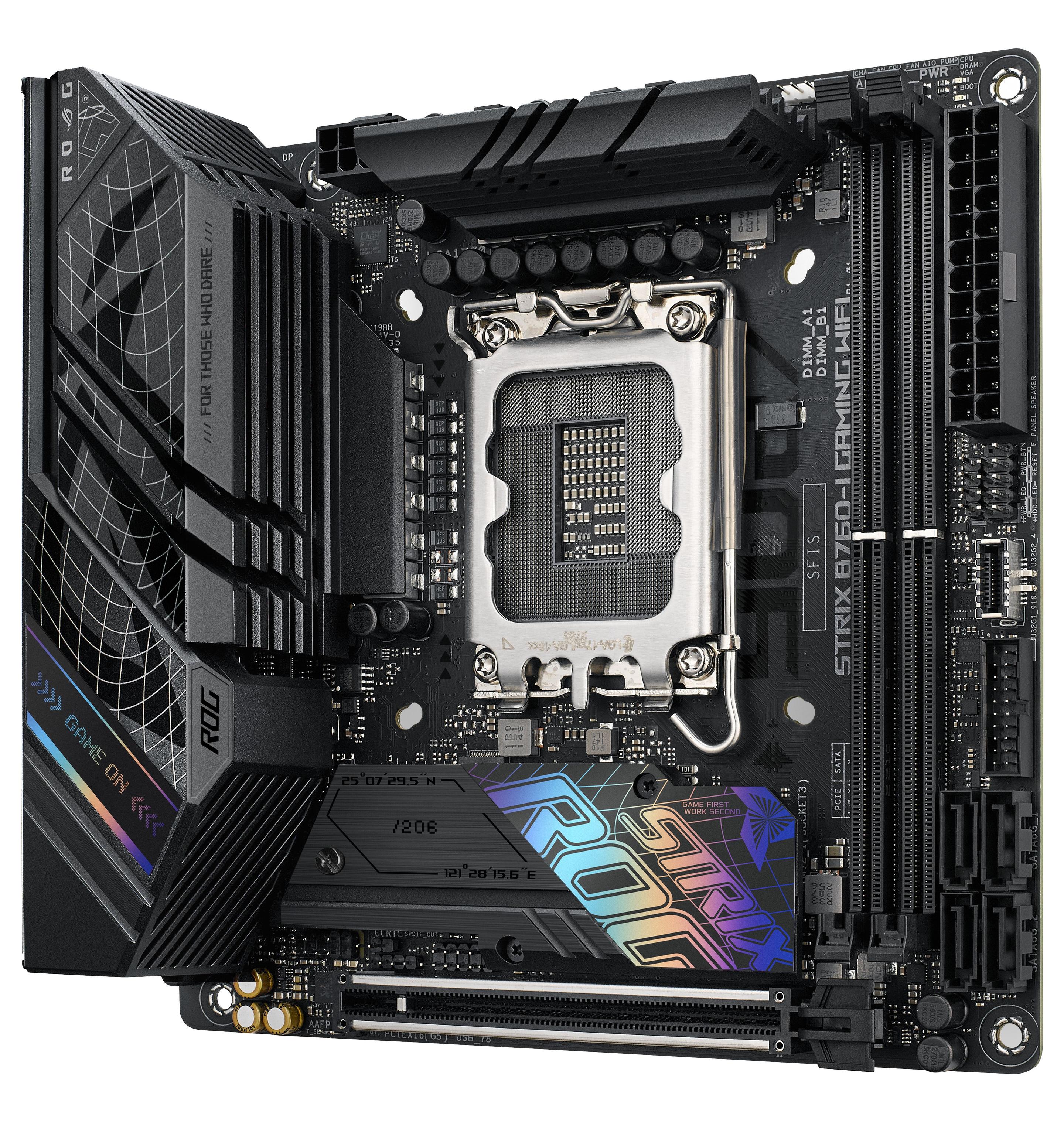 Motherboard ASUS ROG STRIX B760-I GAMING WIFI (LGA 1700 - mini-ITX - Duplo canal), miniatura 5