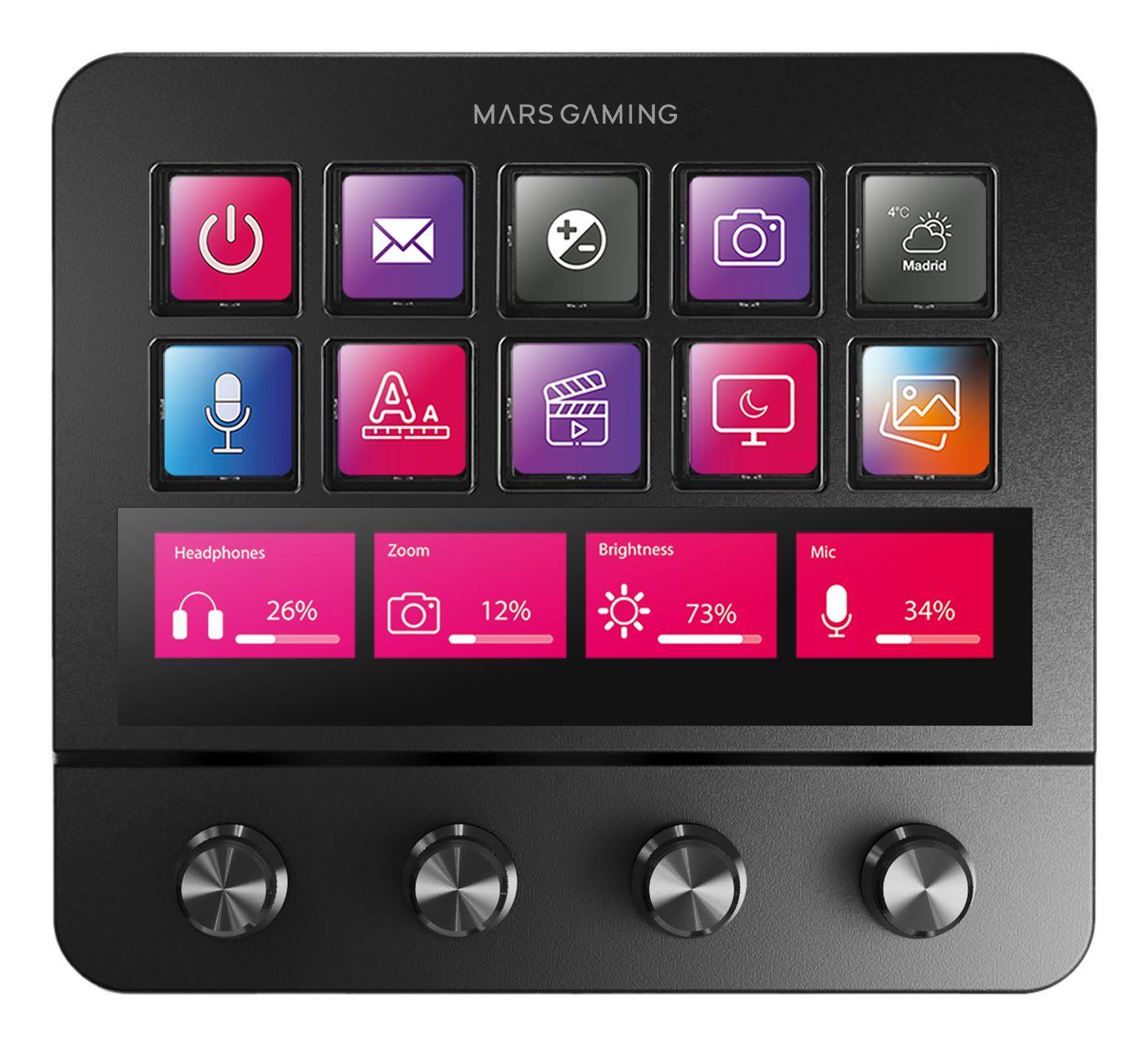 Plataforma de Controlo MARS GAMING MSD-PRO (Preto) — miniatura 5