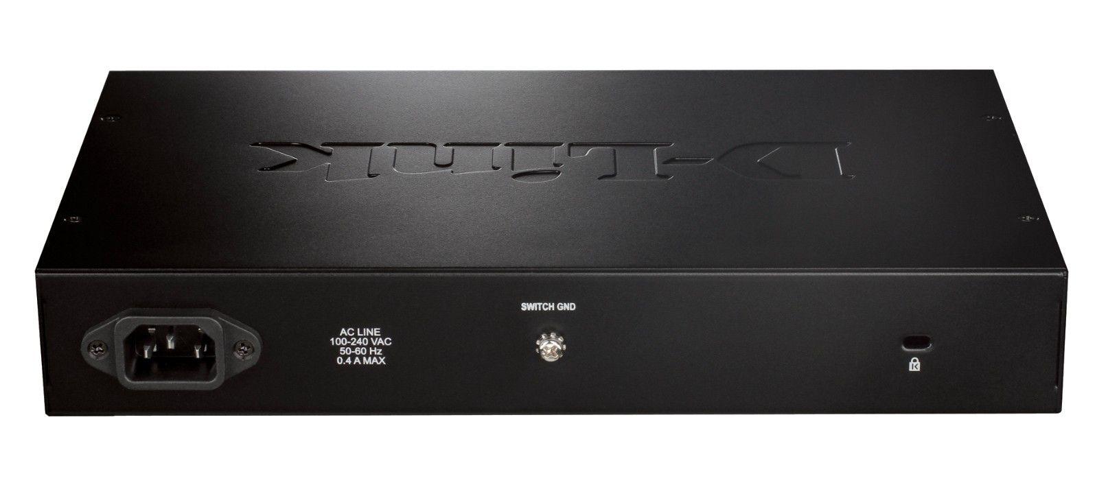 Switch D-LINK DGS-1016D/E (16 Portas - 10/100/1000 Mbps - 0,340 MB - Preto e Metálico) — miniatura 3