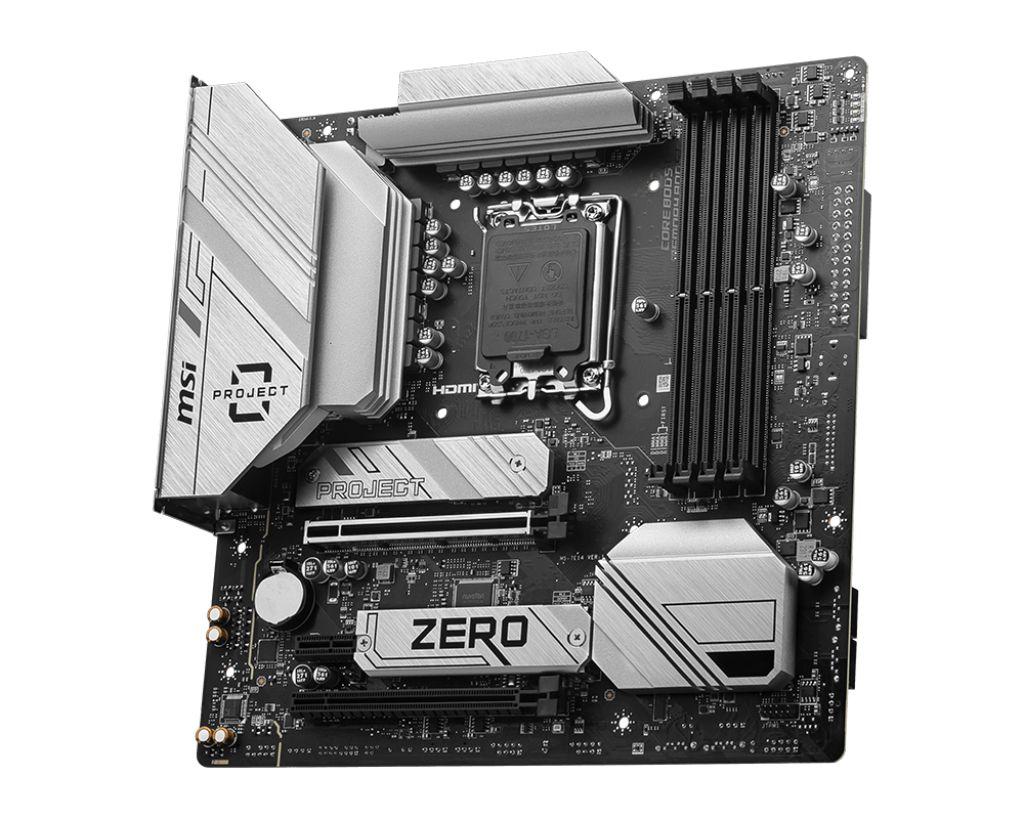 Motherboard MSI B760M PROJECT ZERO (LGA 1700 - micro ATX - DDR5-SDRAM) — miniatura 2