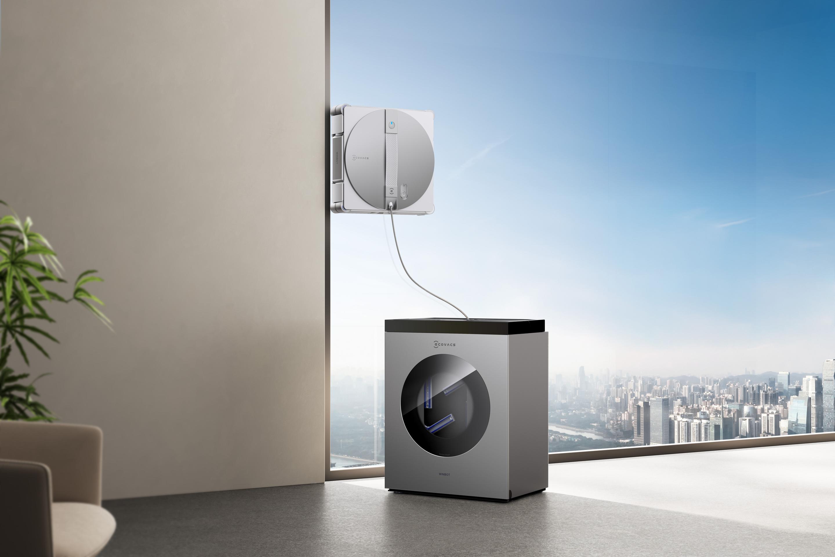 Robot de Limpeza de Vidros ECOVACS WINBOT W3 OMNI (Altura 7,6 cm - Prateado e Branco) — miniatura 32