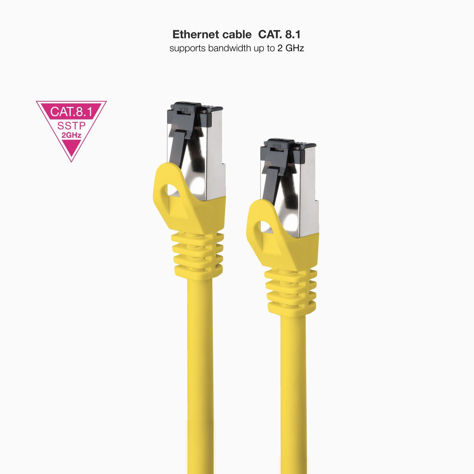 Cabo de Rede NANOCABLE 10.20.2000-L25-Y (0,25 m - RJ-45 - Amarelo), miniatura 2