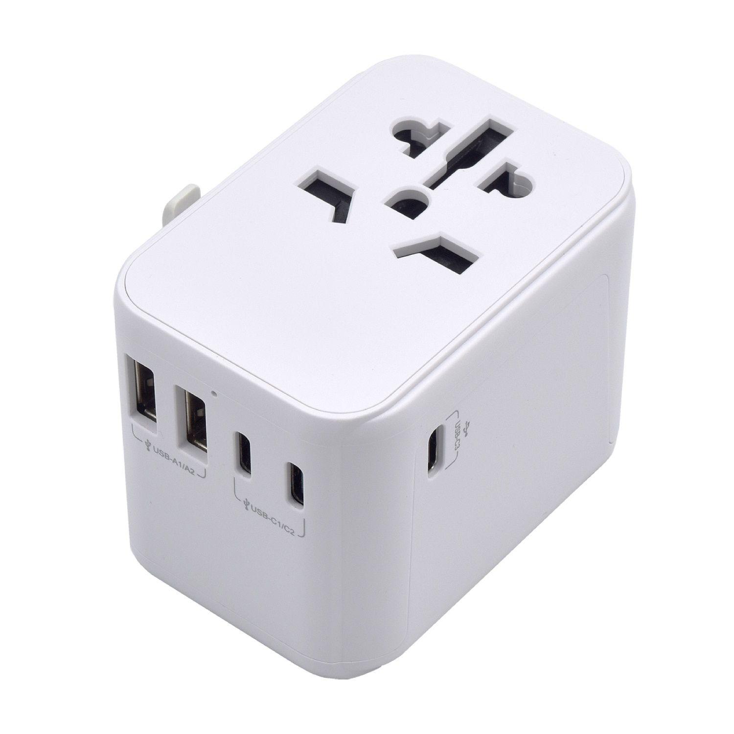 Adaptador de Viagem Universal EWENT EW1470 (28 W - Branco)