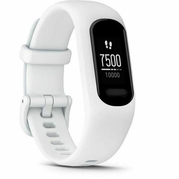 Pulseira de Atividade GARMIN vívosmart 5 (Android, iOS - 88 x 154 pixels - OLED - Branco/Preto)
