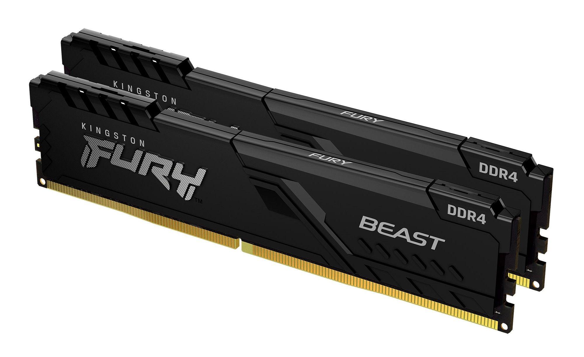 Kit de Memória RAM DDR4 KINGSTON FURY Beast KF432C16BB1K2/32 (3200 MHz - 32 GB - DIMM)