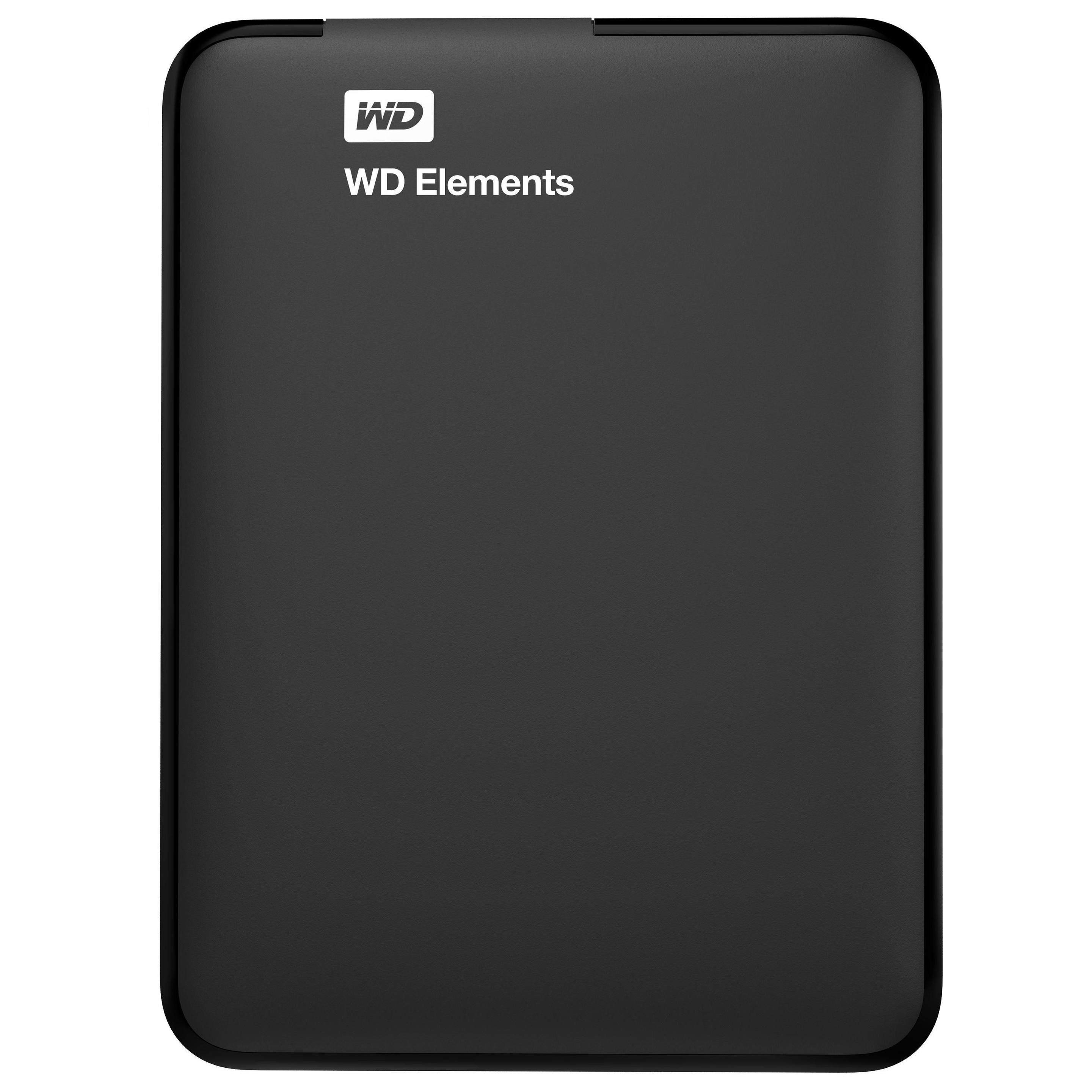 Disco Rígido Externo WESTERN DIGITAL Elements Portable WDBUZG0010BBK-WESN (1 TB - USB 3.2 Gen 1 - Micro-USB B - Preto) — miniatura 3