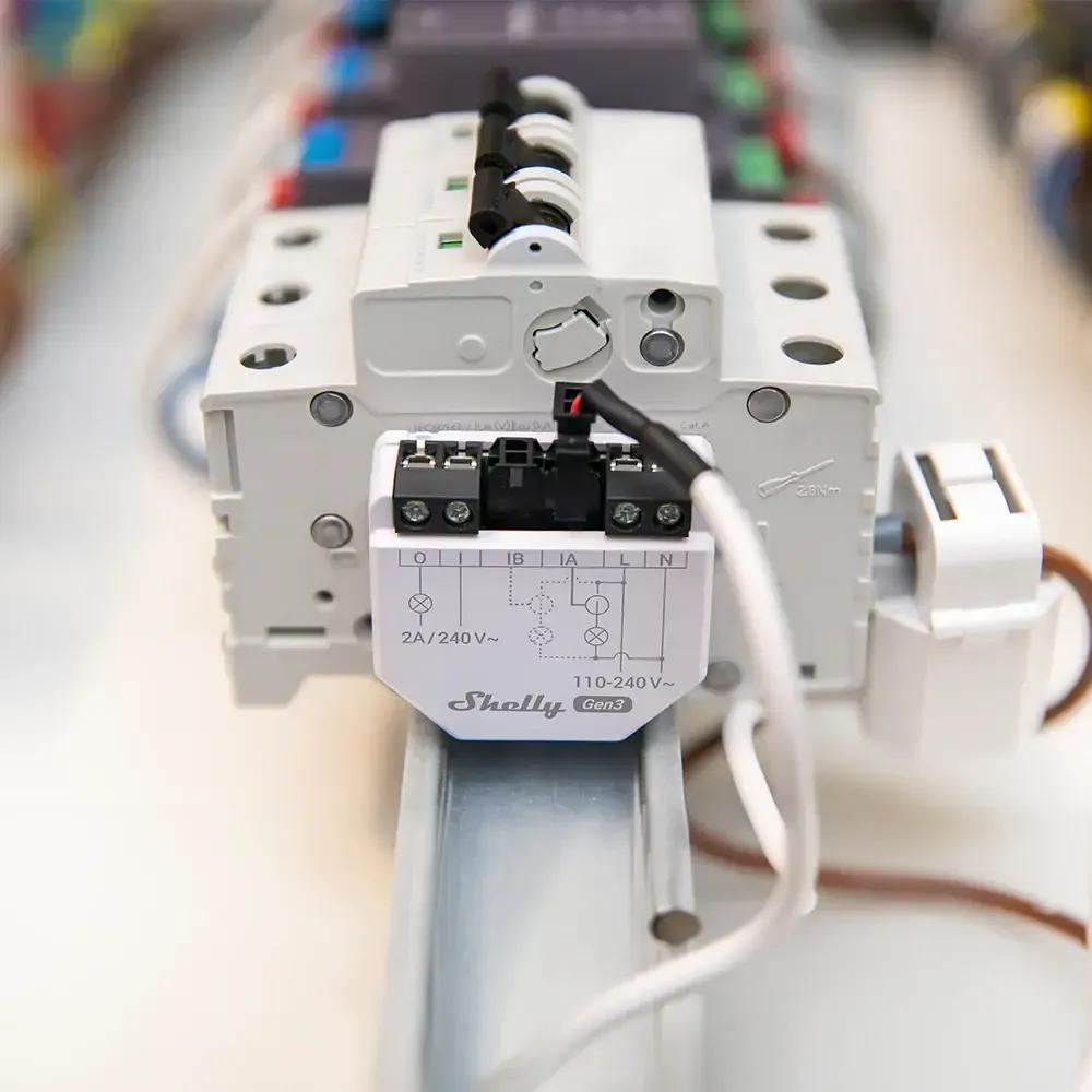 Módulo de Automação para Medição de Energia SHELLY EM Gen3 + 50A CT (Plástico - Branco e Cinzento Escuro), miniatura 3