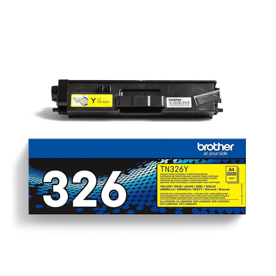 Toner BROTHER TN-326Y (3500 páginas - Amarelo), miniatura 3