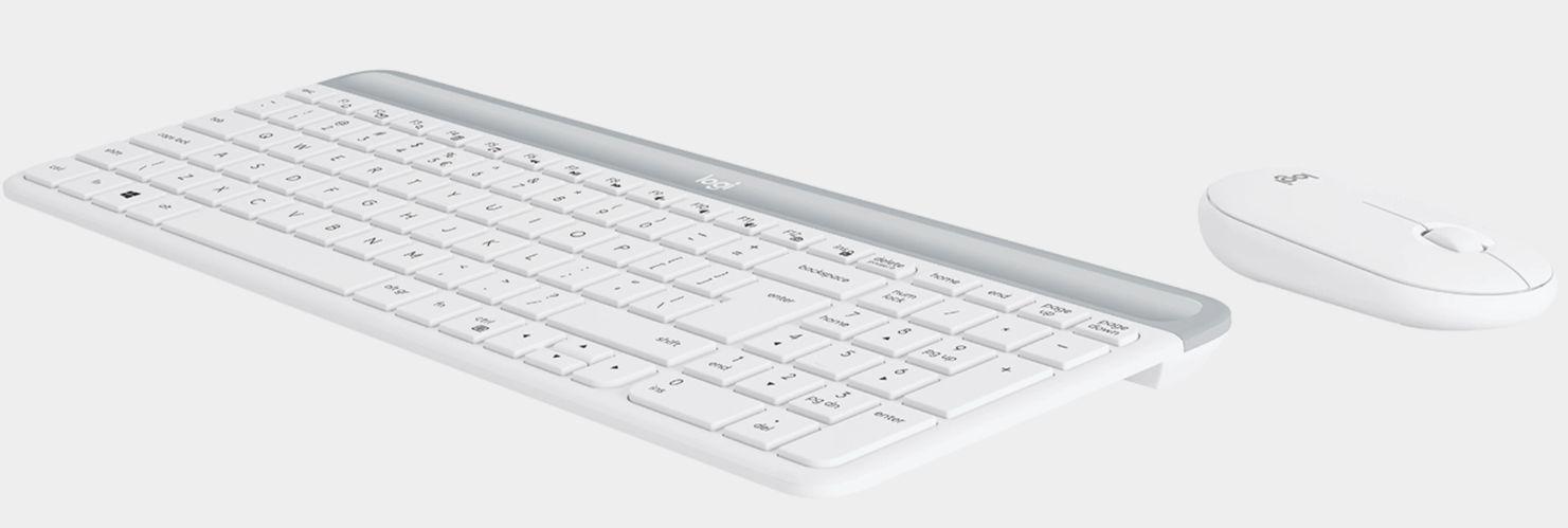 Conjunto Teclado e Rato LOGITECH MK470 (Espanhol - Tamanho completo - RF Wireless - Branco), miniatura 2