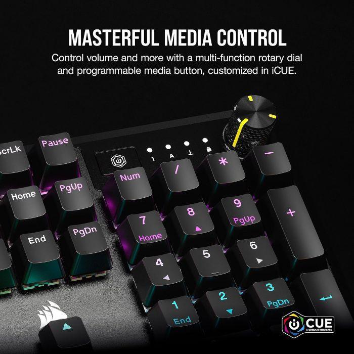 Teclado CORSAIR K70 CORE RGB (Inglês - CORSAIR MLX Red - Tamanho completo - Preto), miniatura 5