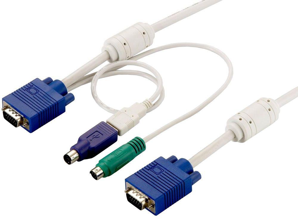 Cabo KVM Combo LEVELONE ACC-2103 (Branco) — miniatura 2
