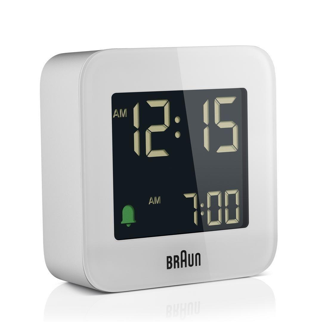 Despertador Digital Controlado por Rádio BRAUN BC08W-DCF (Branco)