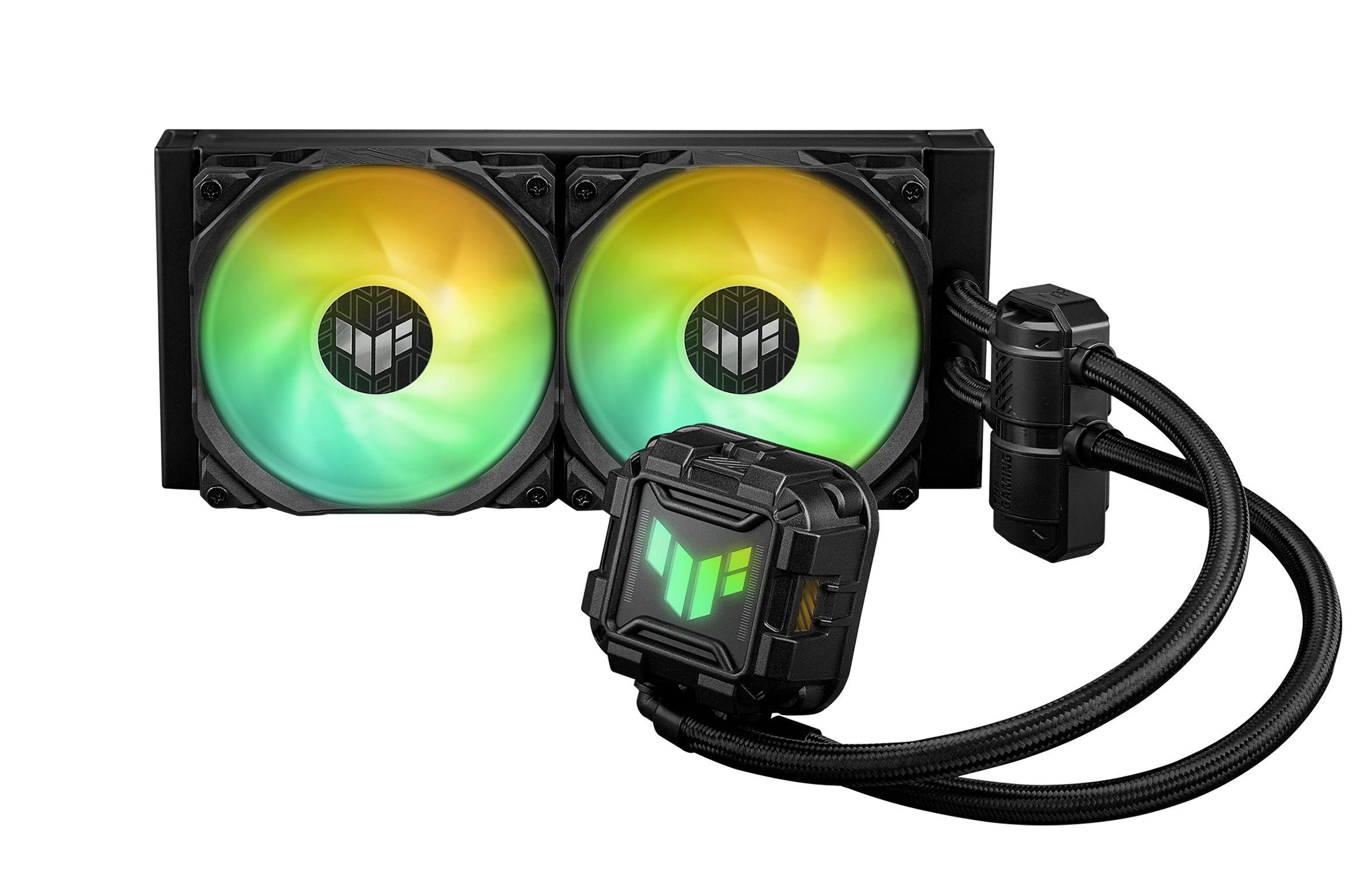 Sistema de Refrigeração Líquida All-in-One ASUS TUF GAMING LC II 240 ARGB (120 mm - 2 ventoinhas - 2000 RPM - Preto)