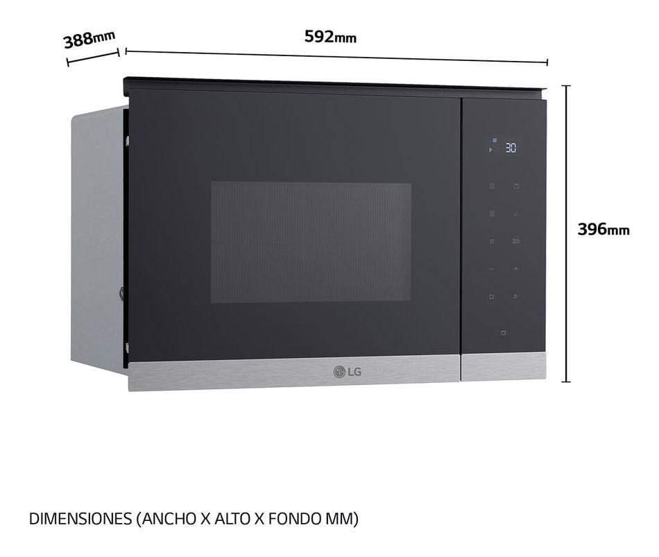 Micro-ondas de Encastre com Grill LG MG7Z2593D (900 W - 1000 W - 25 l - Preto/Inox), miniatura 2
