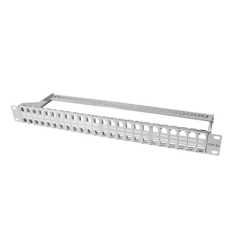 Painel de Patch LOGILINK NK4046 (Até 48 módulos Keystone - Cinzento), imagem 1