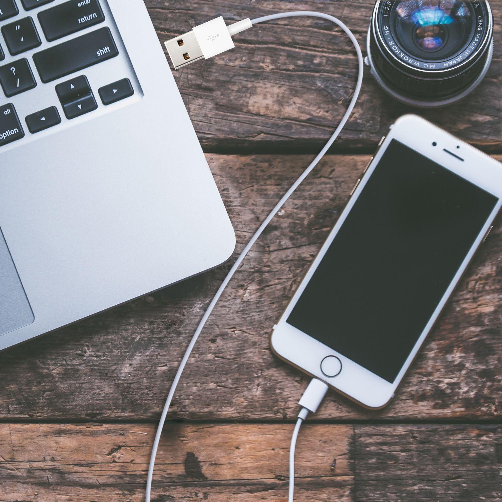 Cabo Lightning para USB-A NANOCABLE 10.10.0400 (0,5 m - USB-A - Branco) — miniatura 5