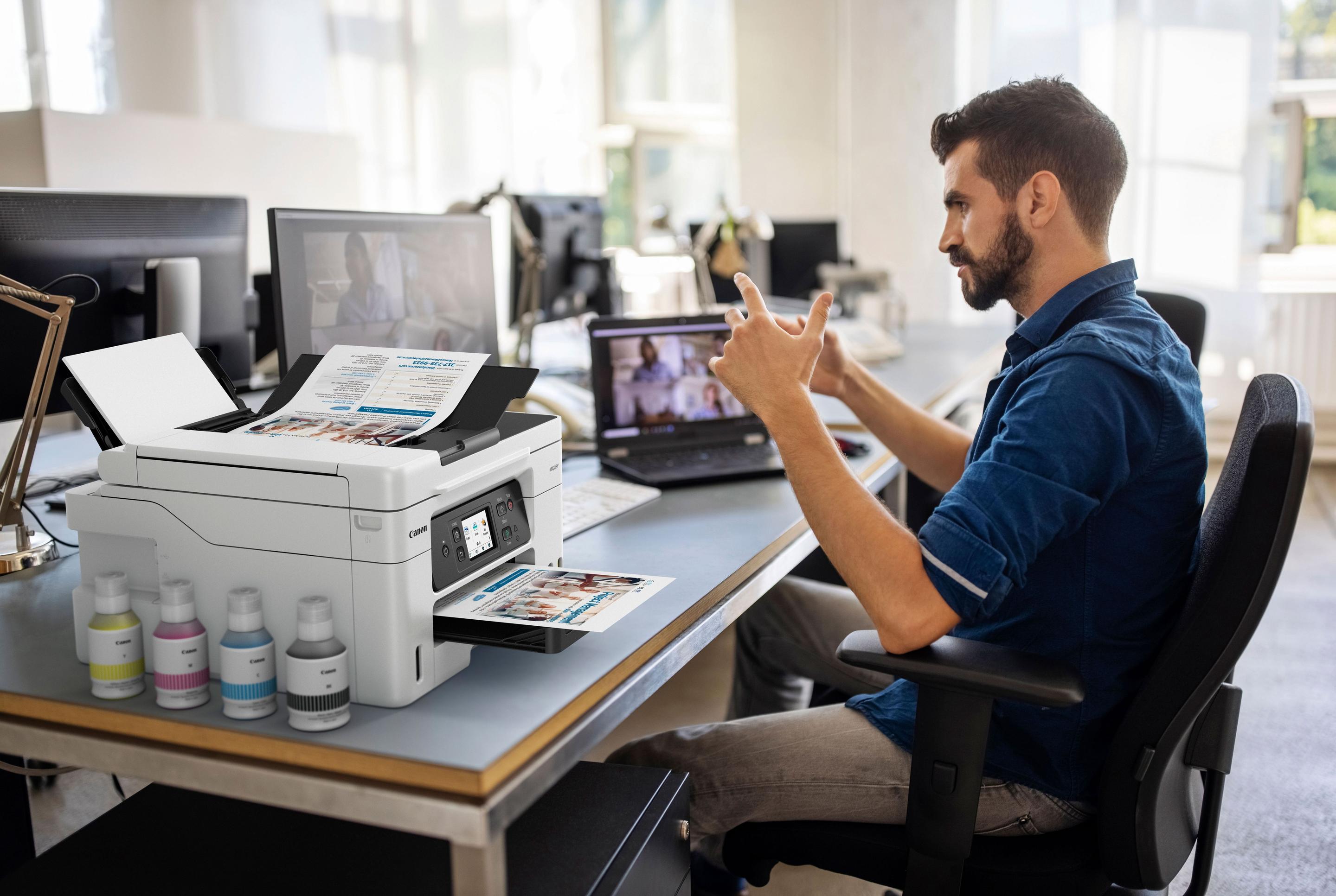 Impressora Multifunções CANON MAXIFY GX4050 (A4 - Impressão a cores - 350 folhas - Preto e Branco) — miniatura 9