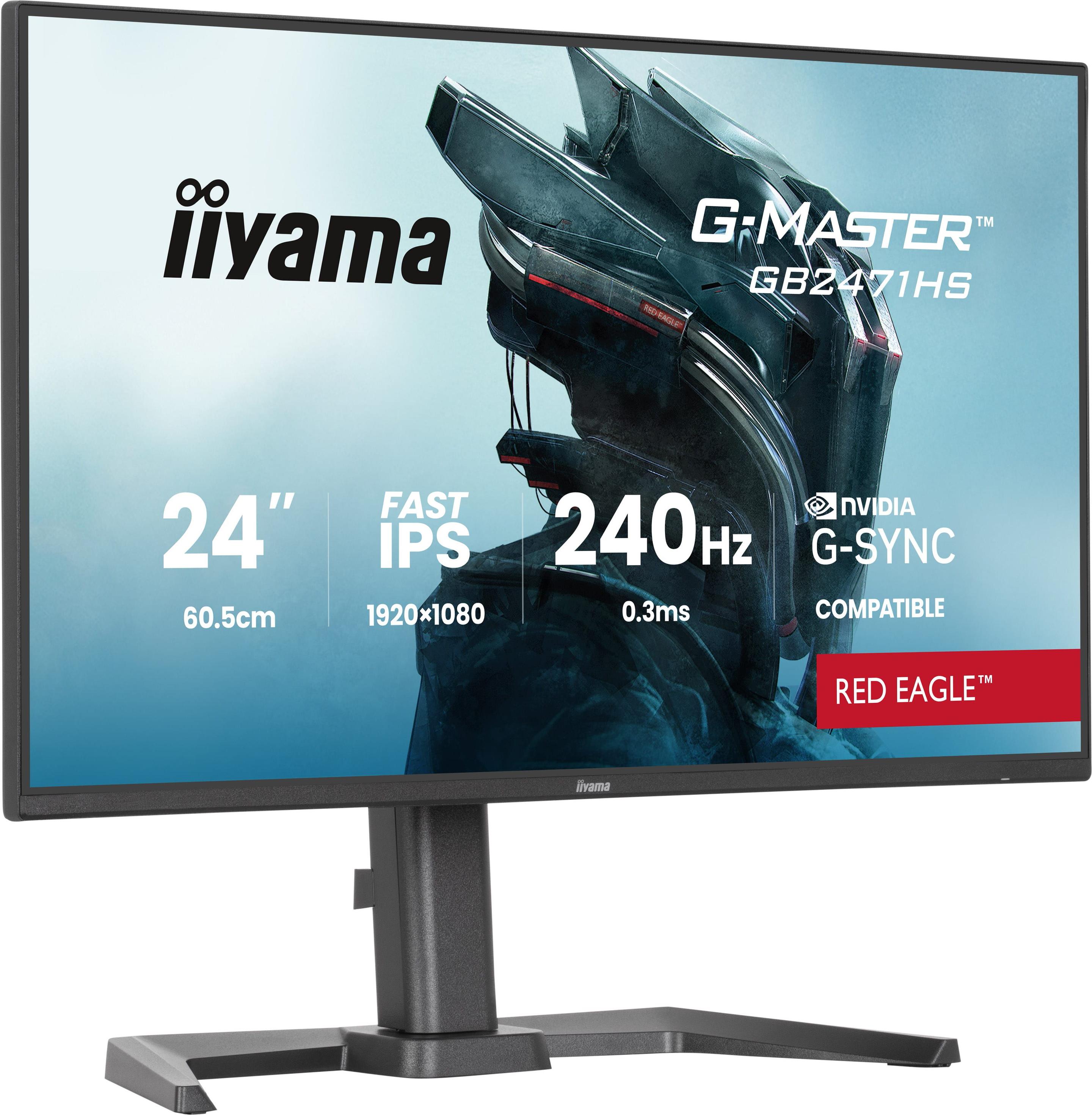 Monitor IIYAMA G-MASTER GB2471HS-B1 (23,8" - Fast IPS - 240 Hz - Preto) — miniatura 4