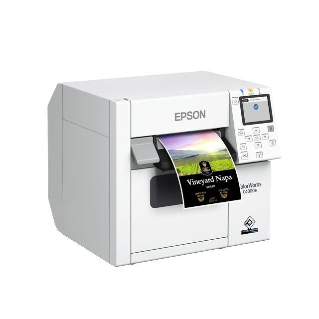 Impressora de Etiquetas EPSON CW-C4000e (Com fios - Branco), miniatura 3