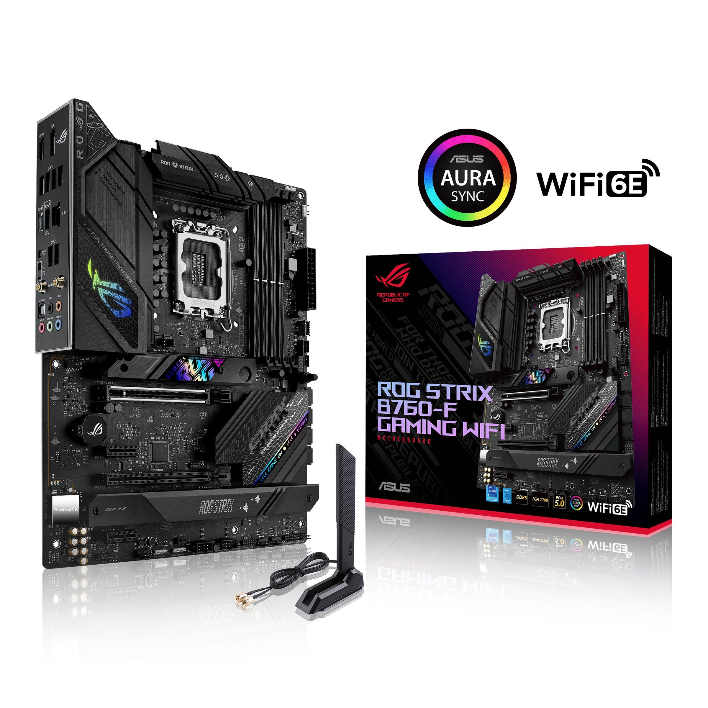 Motherboard ASUS ROG STRIX B760-F GAMING WIFI (LGA 1700 - ATX - Duplo canal - Preto) — miniatura 5