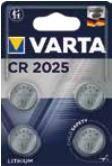Pilha de Botão VARTA CR2025 (3 V - 160 mAh - 4 Unidades)