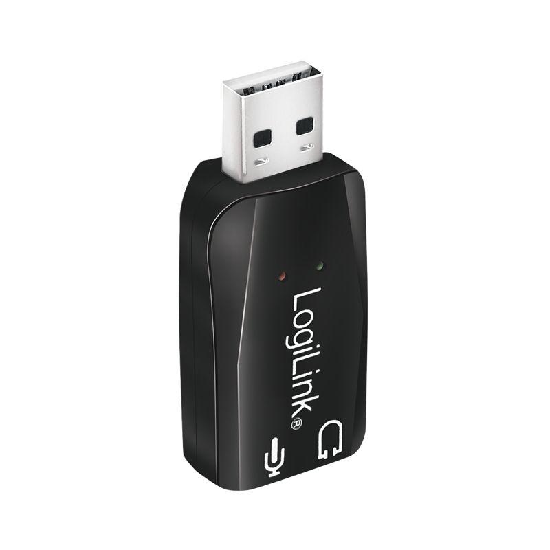 Placa de Som USB LOGILINK UA0053 (USB - Preto) — miniatura 2