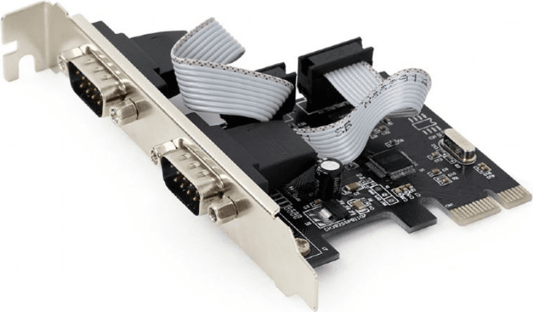Placa de Comunicação GEMBIRD SPC-22 (Baixo perfil - WCH382 - Preto)
