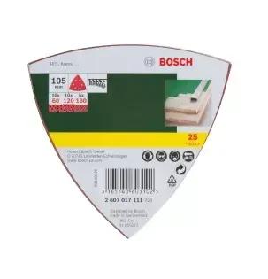 Folhas Abrasivas Triangulares BOSCH 2607017111 (98 x 120 mm), miniatura 3