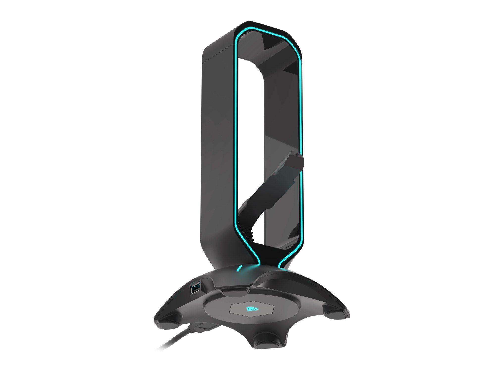 Suporte para Auscultadores GENESIS Vanad 500 (USB Type-A - USB-A - Universal - Preto) — miniatura 4