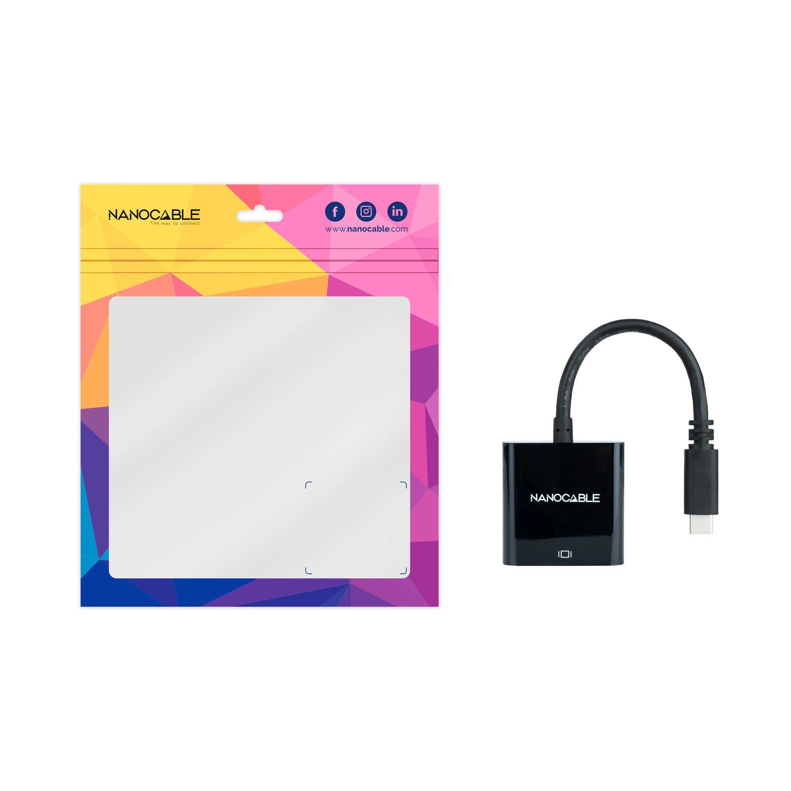 Conversor USB-C para HDMI NANOCABLE 10.16.4102-BK (15 cm - USB Type-C - Preto) — miniatura 4