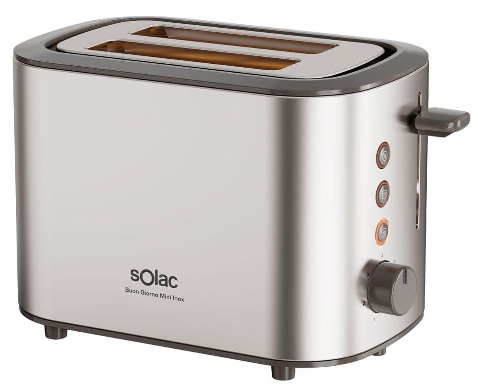 Torradeira SOLAC TL5423 (870 W - 2 fatias - Aço inoxidável - Inox)