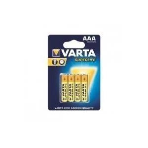 Pilhas Zinco-Carbono VARTA Superlife (AAA - 4 Unidades - 1,5 V)