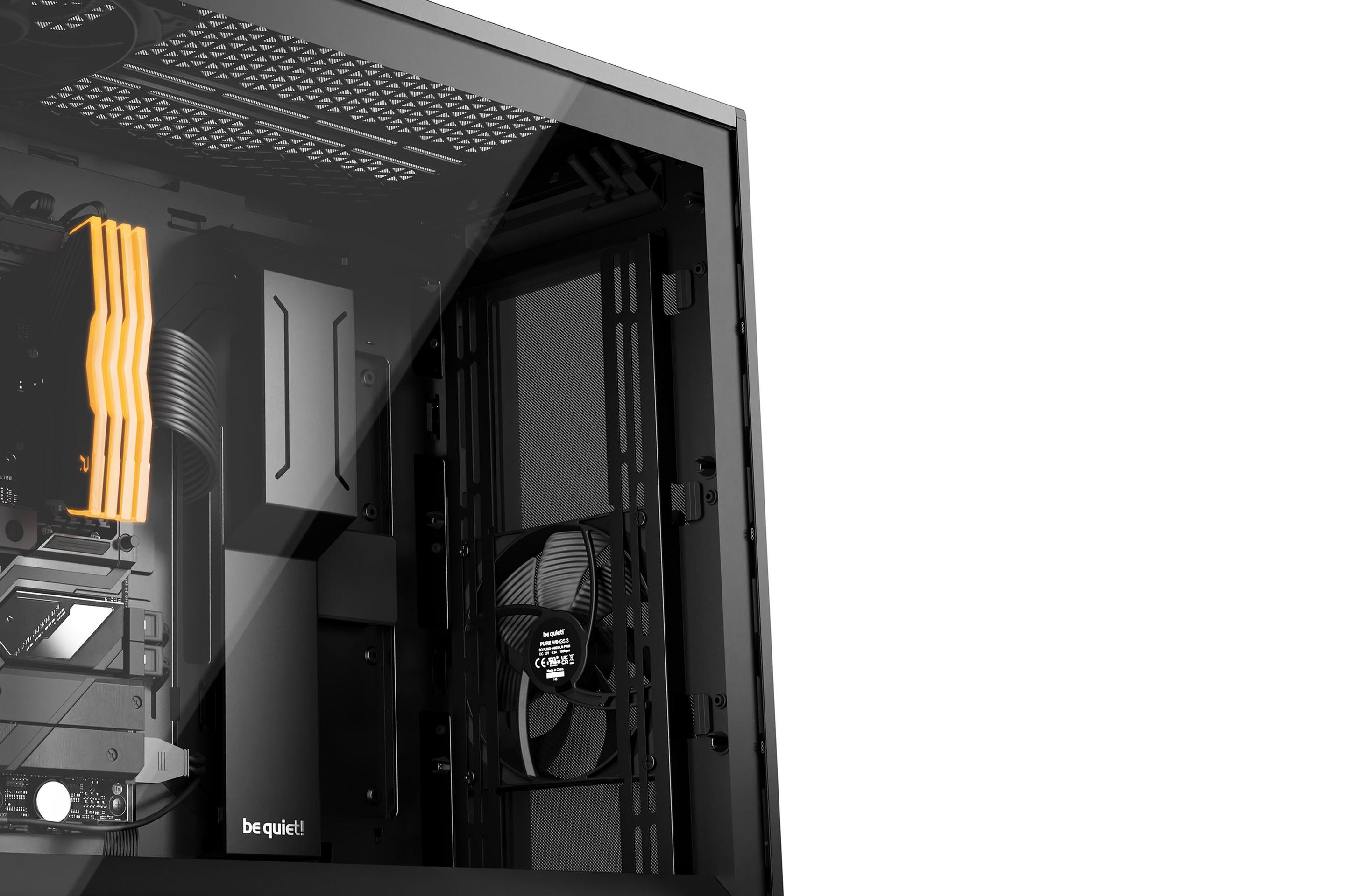 Caixa PC BE QUIET! Shadow Base 800 (ATX, EATX, micro ATX, Mini-ITX - Mid Tower - EATX, Mini-ITX, ATX, micro-ATX - Preto) — miniatura 10