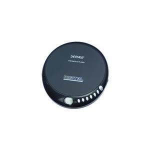 Leitor de CD Portátil DENVER DM-24 (Preto/Cinza)