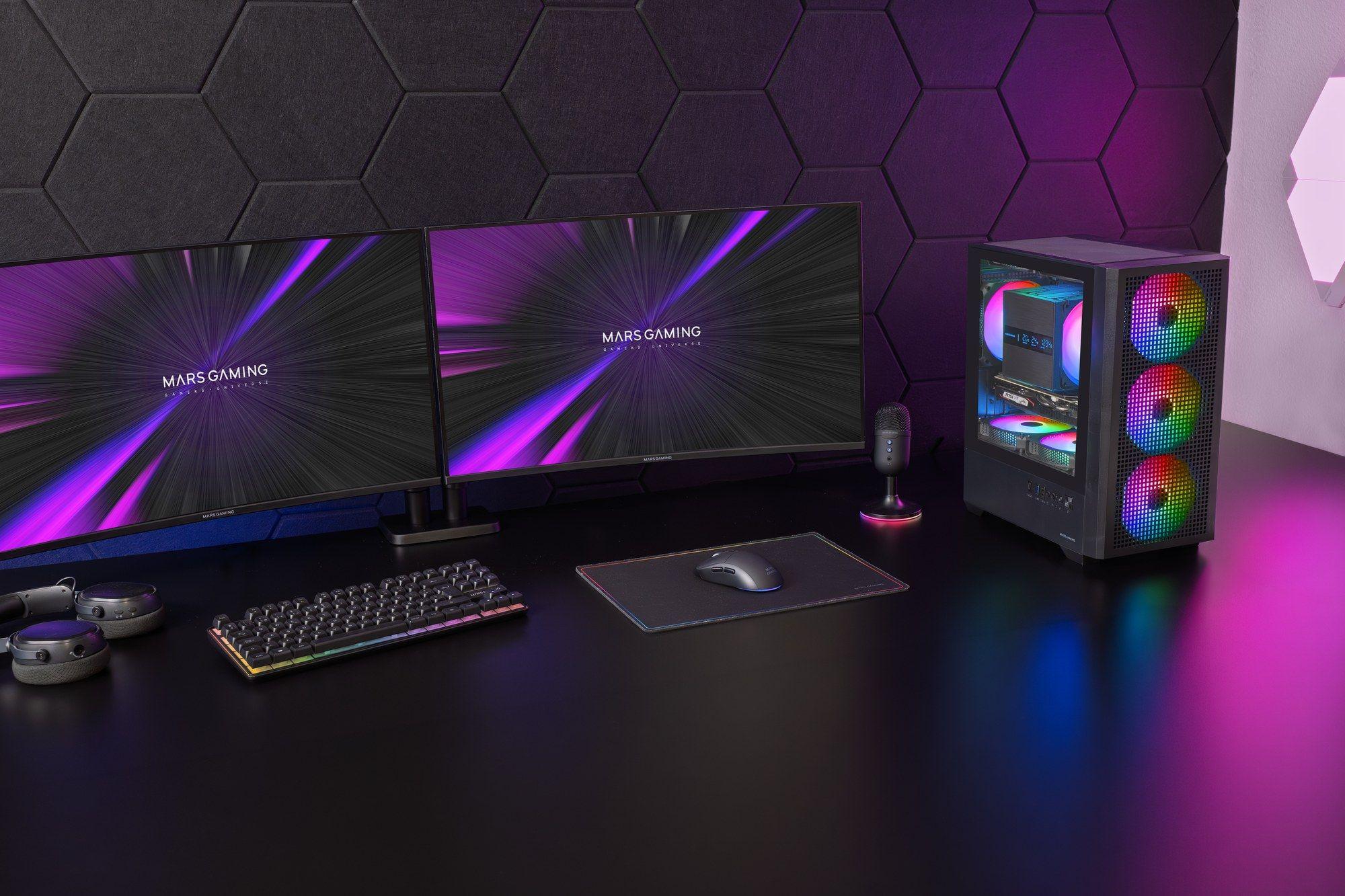 Caixa PC MARS GAMING MC-VECTOR (Micro ATX, Mini-ITX - Mini Tower - ARGB - Preto) — miniatura 10