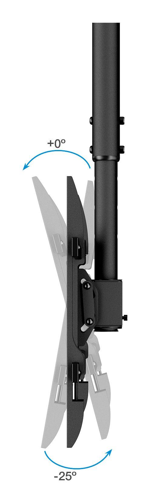 Suporte de Teto TV TOOQ LPCE1175TSLI-B (32-75" - VESA 400x400 - Preto) — miniatura 5