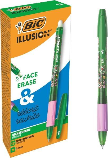 Caneta Esferográfica Apagável BIC Illusion (Verde)