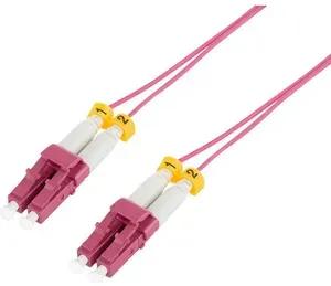 Cabo de Fibra Ótica LOGILINK FS4LC00 (OM4 LC/UPC LC-LC Duplex 0,5 m - Violeta), miniatura 2