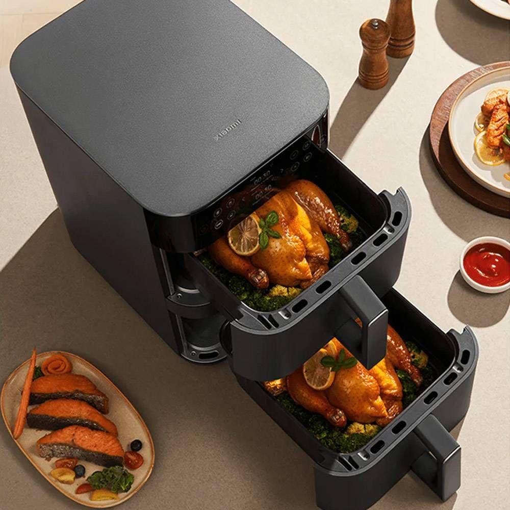 Fritadeira de Ar Quente XIAOMI Smart Double Stack 12L (2800 W - 230 °C - 40 °C - Preto) — miniatura 3