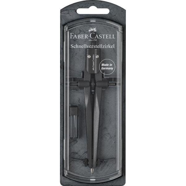 Compasso de Ajuste Rápido FABER-CASTELL Blackstone Stream (Metal - 34 cm - Preto)