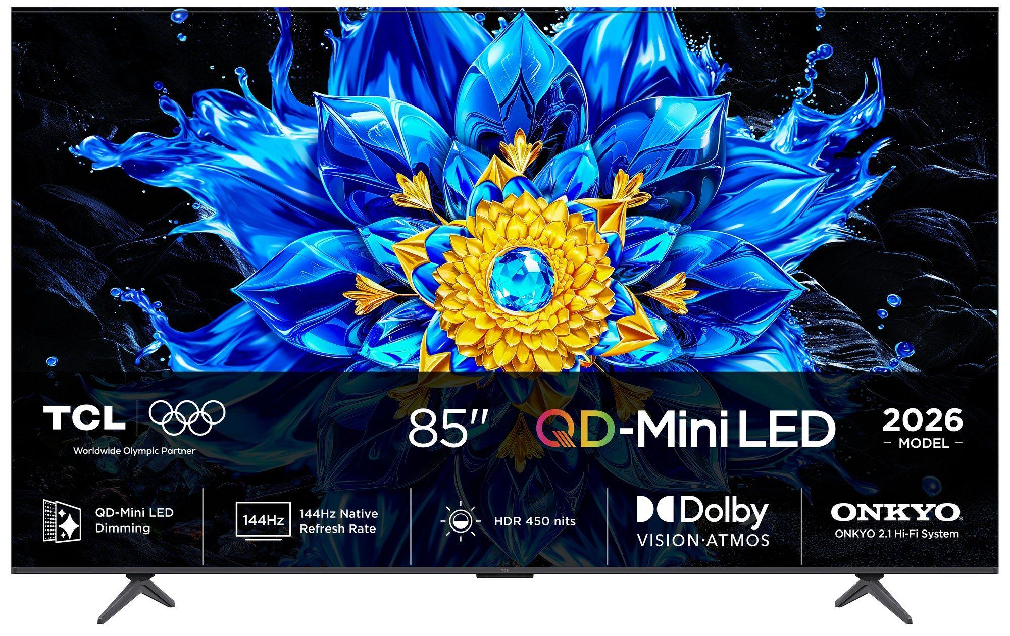 Televisão TCL TV 85P8L (85" - QD-Mini LED 4K UHD - 144 Hz - Preto)