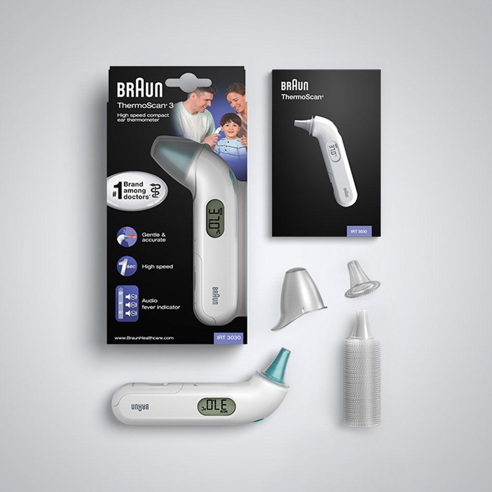 Termómetro Auricular BRAUN ThermoScan 3 IRT3030WE (Branco) — miniatura 7