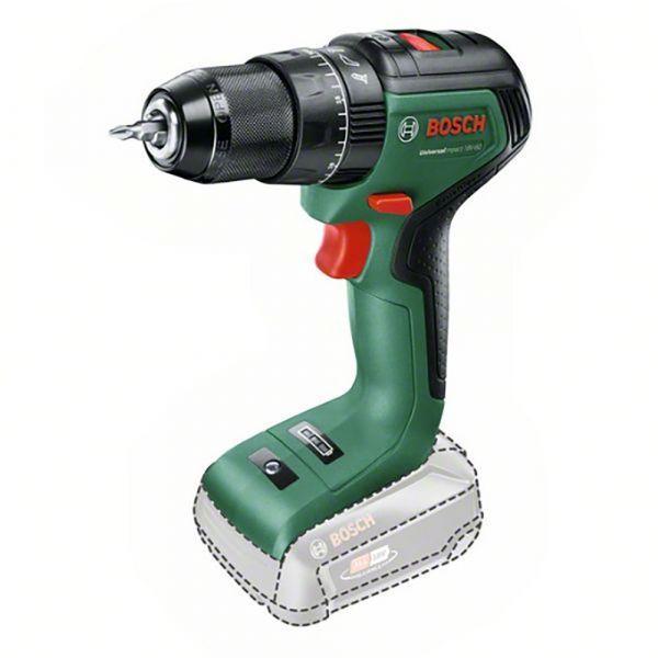 Berbequim Aparafusador de Impacto BOSCH UniversalImpact 18V-60 (Verde e Preto), miniatura 2
