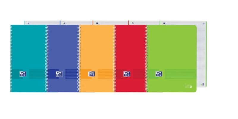 Caderno OXFORD Live&Go Europeanbook 1 (Plástico - Cores sortidas)