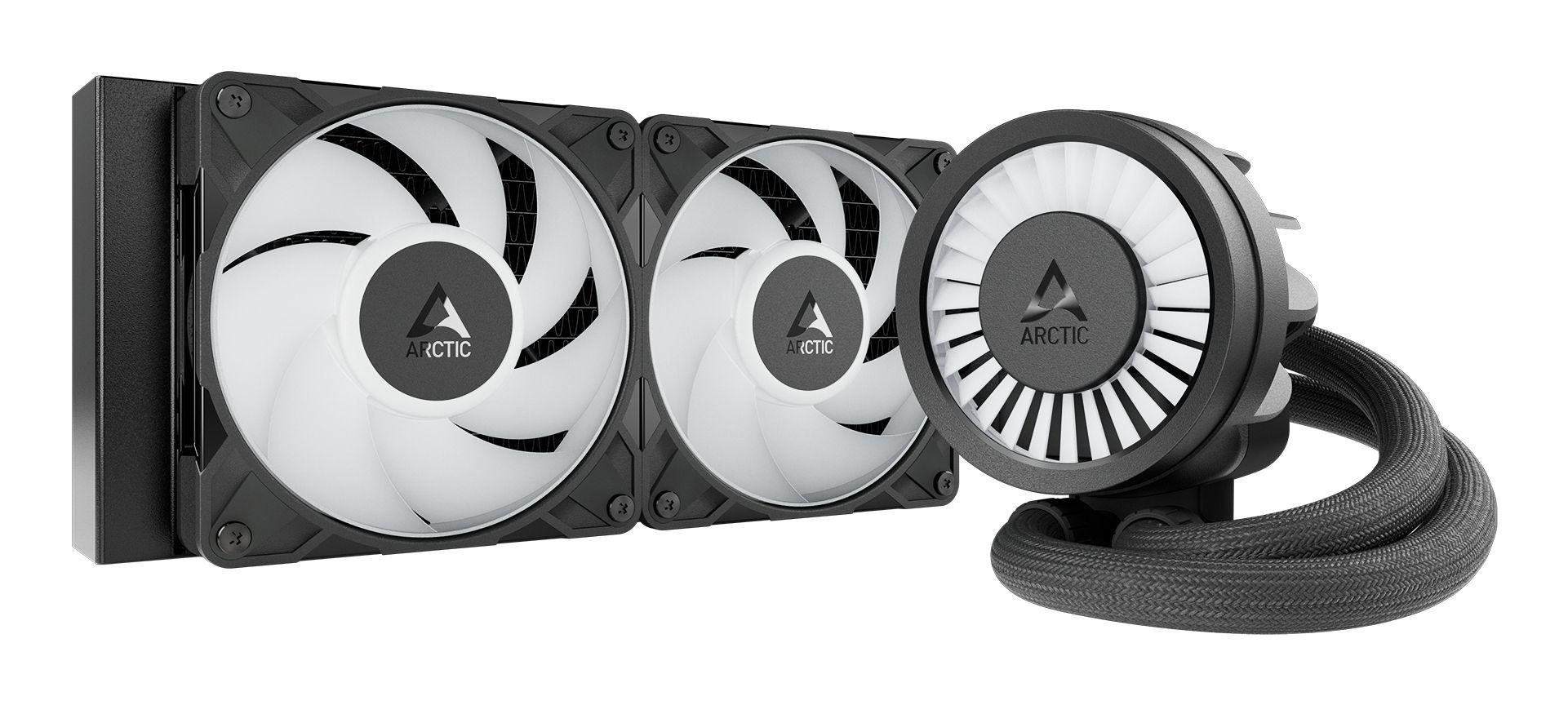 Sistema de Refrigeração Líquida All-in-One ARCTIC Liquid Freezer III Pro 240 A-RGB (LGA 1700, Socket AM4, LGA 1851 - 120 mm - 2 ventoinhas - Branco)