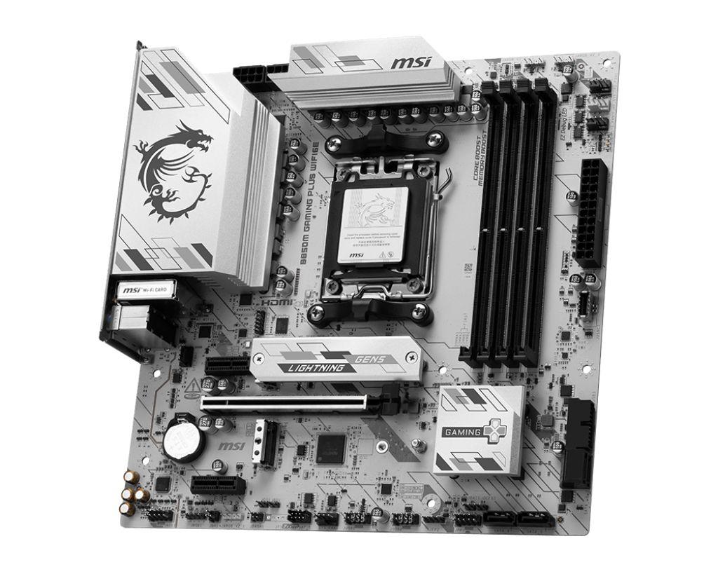 Motherboard MSI B850M Gaming Plus WiFi6E (AM5 - micro-ATX - Duplo canal - Preto), miniatura 3