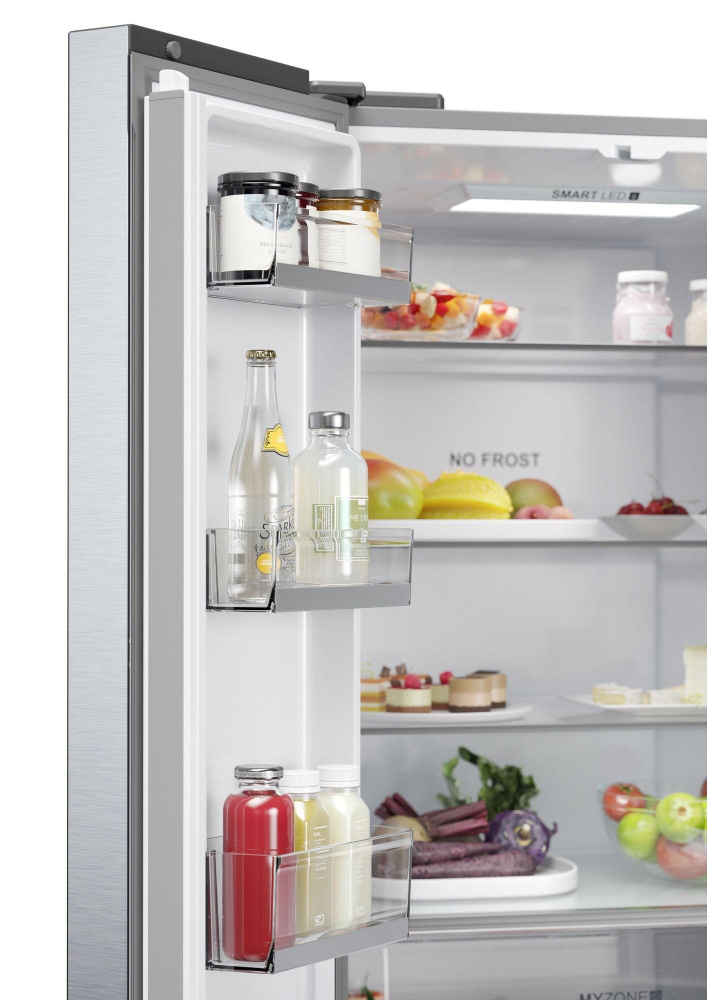 Frigorífico Americano Independente HAIER HFR5719EWMG (444 l - 190x70x67,5 cm - 190 cm - Prateado), miniatura 10