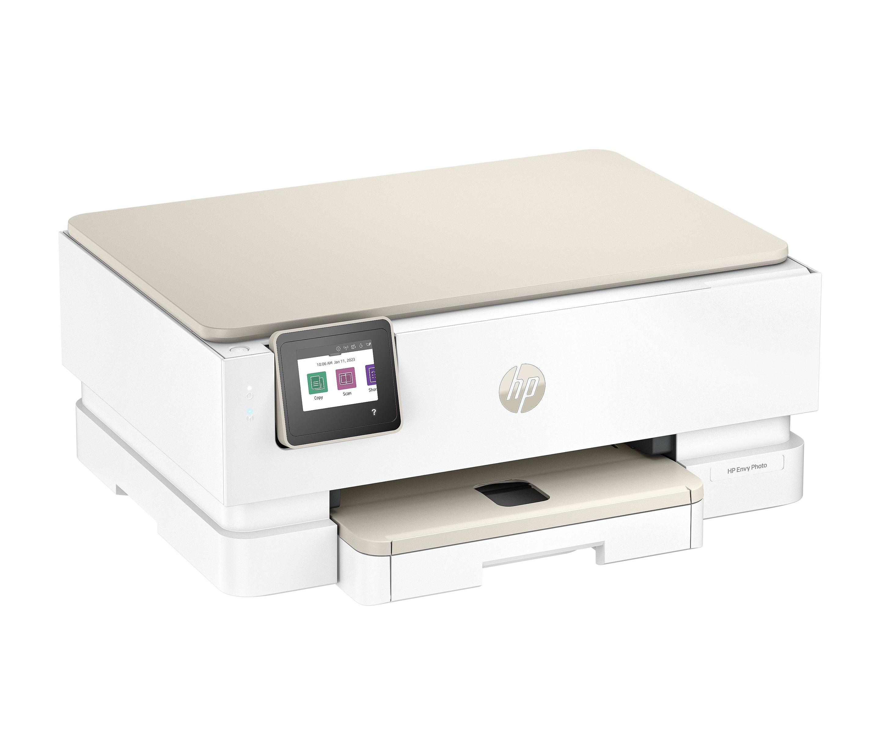 Impressora Multifunções HP ENVY Photo 7230 (A4 - Impressão a cores - 125 folhas - Bege e Branco), miniatura 2