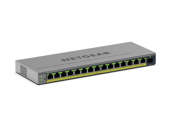 Switch NETGEAR GS116EPP-100EUS (Gigabit Ethernet - 1000 Mbit/s - 4,1 MB - Cinzento)
